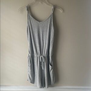 Mossimo Supply Co. Striped Gray Tank Top